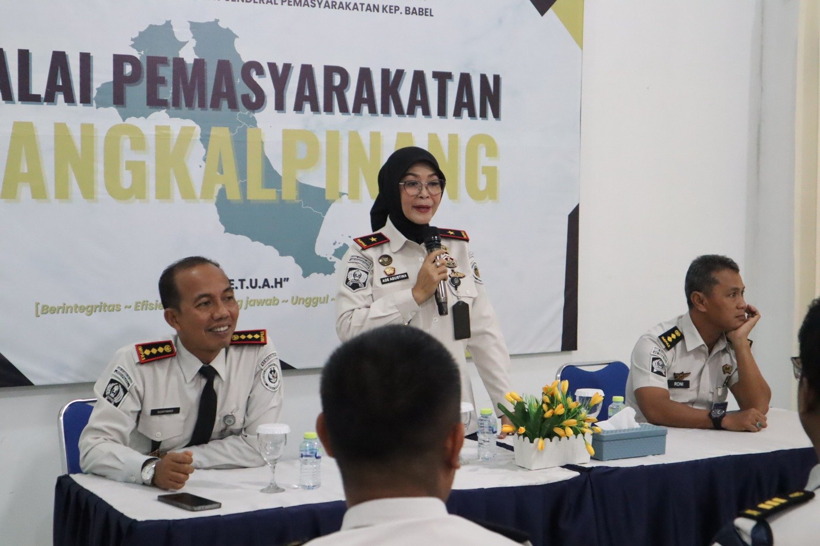 Kunjungi Bapas Pangkalpinang, Kakanwil Ditjenpas Babel Berikan Penguatan Peran dan Tusi PK